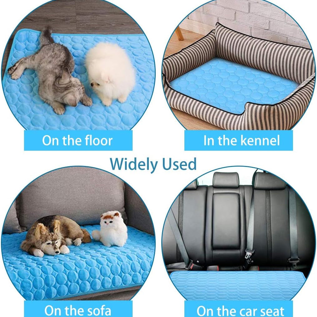 Dog Cooling Mat, Pet Cooling Pads for Dogs, Summer Cooling Bed for Cats, Portable Pet Cooling Cushion for Home or Outdoor